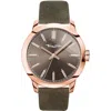 Thomas Sabo Leather Men's Watch In Green