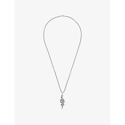 Thomas Sabo Mens  Venetian Snake Sterling-silver Necklace Set In Pattern