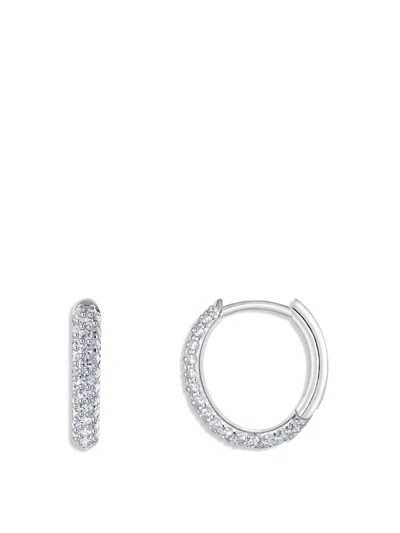 Thomas Sabo Ring Zirconia Huggie Earrings In Silver