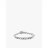 Thomas Sabo Womens 925 Blackened Silver Engraved Sterling-silver And Zirconia Cuff Bracelet In 925 Blackened Silver