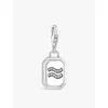 Thomas Sabo Womens  Aquarius Crystal-embellished Sterling-silver And Cubic Zirconia Charm In 925 Silver & Cz