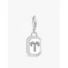 Thomas Sabo Womens  Aries Sterling-silver And Cubic Zirconia Charm In 925 Silver & Cz