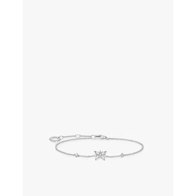 Thomas Sabo Womens  Butterfly 925 Sterling-silver And Zirconia Chain Bracelet In 925 Silver & Cz