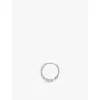 Thomas Sabo Womens 925 Silver & Cz Filigree Sterling-silver, Glass-stone And Zirconia Single Hoop Earring In 925 Silver & Cz