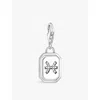 Thomas Sabo Womens  Picses Star Sign 925 Sterling-silver And Zirconia Pendant Charm In 925 Silver & Cz