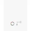 Thomas Sabo Womens  Rainbow-stone Round 925 Sterling-silver And Cubic Zirconia Stud Earrings In 925 Silver & Cz