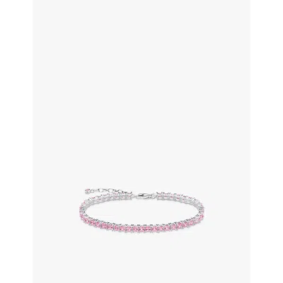 Thomas Sabo Womens 925 Silver & Cz Rivière Sterling-silver And Zirconia Tennis Bracelet