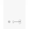Thomas Sabo Womens  Round Sterling-silver And Zirconia Stud Earring In 925 Silver & Cz