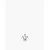 Thomas Sabo Womens  Turtle 925 Sterling-silver And Zirconia Single Stud Earring In 925 Silver & Cz