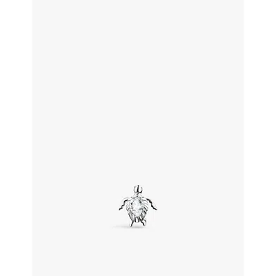 Thomas Sabo Womens  Turtle 925 Sterling-silver And Zirconia Single Stud Earring In 925 Silver & Cz
