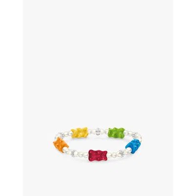 Thomas Sabo Womens 925 Silver & Glass  X Haribo Goldbear Sterling-silver, Pearl And Glass Bracelet