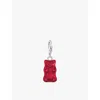 Thomas Sabo Womens  X Haribo Goldbear Sterling-silver And Crystal Glass Charm In 925 Silver & Red