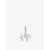 Thomas Sabo Womens 925 Sterling Silver Charm Club Bow Sterling-silver In 925 Sterling Silver