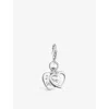 Thomas Sabo Womens 925 Sterling Silver Charm Club I Love You Hearts Sterling-silver In 925 Sterling Silver