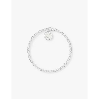 Thomas Sabo Womens 925 Sterling Silver Charmista Sterling-silver Coin Pendant Bracelet