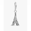 Thomas Sabo Womens 925 Sterling Silver Eiffel Tower Star Sterling-silver And Zirconia Pendant Charm In 925 Sterling Silver