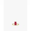 Thomas Sabo Womens  X Haribo 18ct Yellow Gold-plated Sterling Silver And Zirconia Ring In Gold-plated & Cz