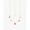 Thomas Sabo Womens  X Haribo Goldbear-charm 18ct Gold-plated Sterling-silver And Glass Necklace In Gold-plated & Glass