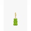 Thomas Sabo Womens  X Haribo Goldbear 18ct Gold-plated Sterling-silver And Crystal Glass Charm In Gold-plated & Green