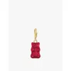 Thomas Sabo Womens  X Haribo Goldbear 18ct Gold-plated Sterling-silver And Crystal Glass Charm In Gold-plated & Red