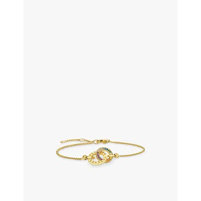 Thomas Sabo Womens Gold-plated Silver Together Forever 18ct Sterling And Zirconia Bracelet