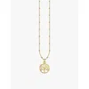 Thomas Sabo Womens Gold-plated Silver Tree Of Love 18ct Yellow Sterling And Zirconia Pendant Necklac In Gold-plated Silver