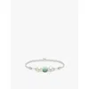 Thomas Sabo Womens  Karma Secret 925 Sterling-silver And Aventurine Rope Bracelet In Pearl & Aventurine