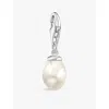 Thomas Sabo Womens Silver 925 Sterling-silver And Freshwater-pearl Charm In Silver