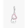 Thomas Sabo Womens Silver & Enamel Intertwined Hearts 925 Sterling-silver, Enamel And Resin Pendant Charm In Silver & Enamel