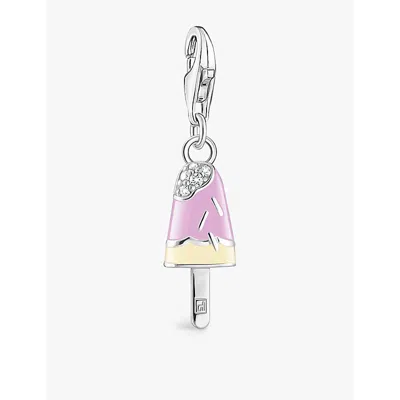 Thomas Sabo Womens Silver & Enamel Popsicle 925 Sterling-silver, Enamel And Zirconia Pendant Charm