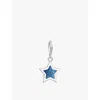 Thomas Sabo Womens  Star 925 Sterling-silver And Enamel Pendant Charm In Silver & Enamel
