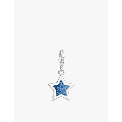 Thomas Sabo Womens  Star 925 Sterling-silver And Enamel Pendant Charm In Silver & Enamel