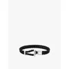 Thomas Sabo Womens  Logo-engraved Sterling-silver And Leather Braided Bracelet In Silver & Leather