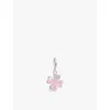 Thomas Sabo Womens Silver Cz & Enamel Four Leaf Clover 925 Sterling-silver, Enamel And Zirconia Charm In Silver Cz & Enamel