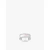 Thomas Sabo Womens Silver Enamel & Cz Band 925 Sterling-silver, Enamel And Zirconia Ring In Silver Enamel & Cz