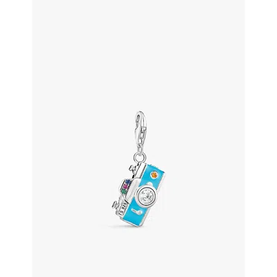 Thomas Sabo Womens  Retro Camera Sterling-silver And Enamel Charm In Silver Enamel & Cz