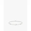 Thomas Sabo Womens  Karma Secret 925 Sterling-silver And Agate Beaded Bracelet In Textile & Agate