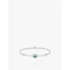 Thomas Sabo Womens  Karma Secrets Sterling-silver And Green Aventurine Cord Bracelet In Textile & Aventurine