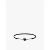 Thomas Sabo Womens  Karma Secret 925 Sterling-silver And Haematite Beaded Bracelet In Textile & Haematite