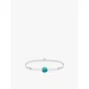 Thomas Sabo Womens  Karma Secret 925 Sterling-silver And Howlite Beaded Bracelet In Textile & Howlite