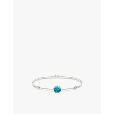 Thomas Sabo Womens  Karma Secret 925 Sterling-silver And Howlite Beaded Bracelet In Textile & Howlite