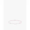 Thomas Sabo Womens  Karma Secret 925 Sterling-silver And Jade Bead Bracelet In Textile & Jade