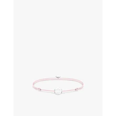 Thomas Sabo Womens  Karma Secret 925 Sterling-silver And Jade Bead Bracelet In Textile & Jade