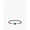Thomas Sabo Womens  Karma Secret 925 Sterling-silver And Malachite Beaded Bracelet In Textile & Malachite