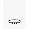 Thomas Sabo Womens  Karma Secret 925 Sterling-silver And Obsidian Beaded Bracelet In Textile & Obsidian