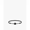 Thomas Sabo Womens  Karma Secret 925 Sterling-silver And Obsidian Beaded Bracelet In Textile & Obsidian