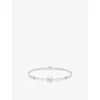 Thomas Sabo Womens  Karma Secrets Sterling-silver And Freshwater Pearl Cord Bracelet In Textile & Pearl