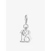 Thomas Sabo Womens 925 Sterling Silver Charm Club Lucky Number 18 Sterling-silver Charm In 925 Sterling Silver