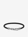 Thomas Sabo Womens Black Braided Leather And Sterling-silver Bracelet In Black