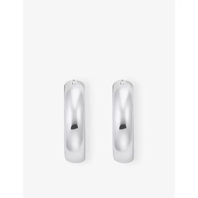 Thomas Sabo Womens Chunky Medium-sized 925 Sterling Silver Hoop Earrings